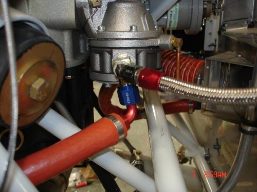 Fitting the fuel lines