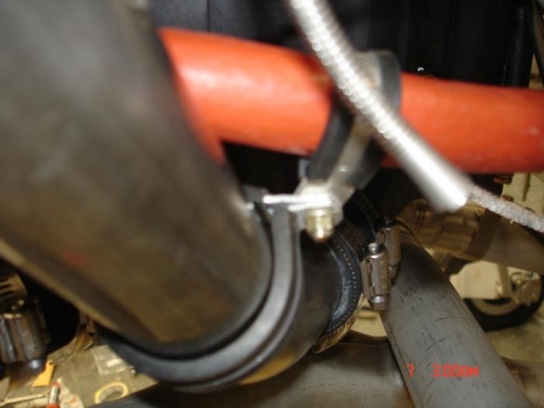 Clamping to inlet pipe