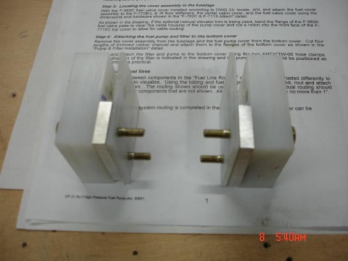 These are the canopy hinge blocks after drilling