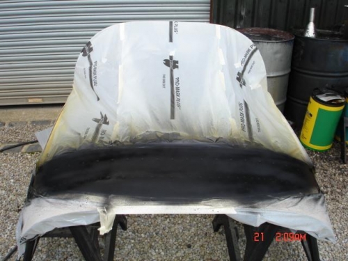 Painted the glare shield