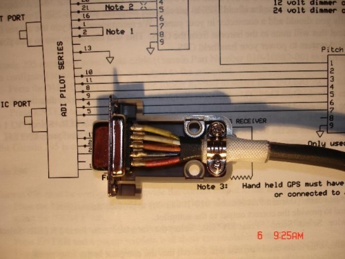 Soldered the d sub socket for the pitch servo