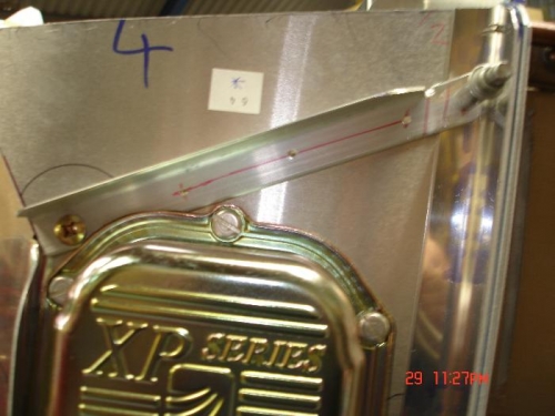 Made the brace and stiffner for the oil cooler