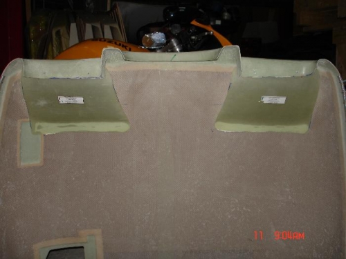 Bonded the inlet ramps in place