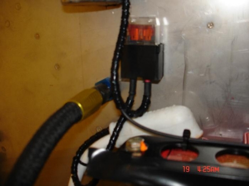 Fitted an inline fuse close to the battery this feeds the Dynon keep alive and aux socket