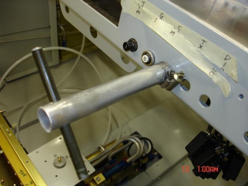 Its a piece of ali tube slightly smaller with four slots and a hose clip, works great