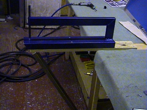 C-frame dimpler on bench extension
