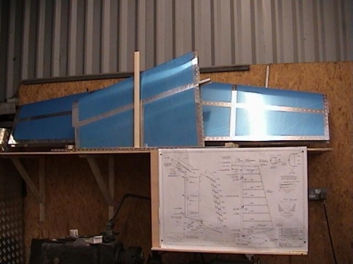 Storing the finished empennage