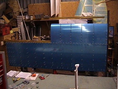 Leading edge clecoed in place