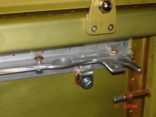 And fitted it through the side skin, just need to make a notch in the lower angle for the back nut