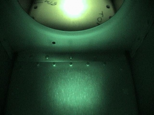 Checking the rivet heads