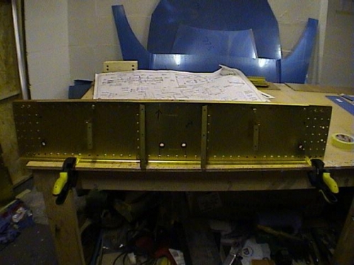 Fitting the forward cover ribs