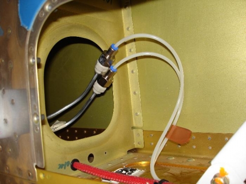 Connected the Pitot head to the tube runs