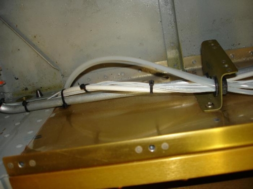 And I have run them alongside the wiring and up the coduit to the rear of the panel