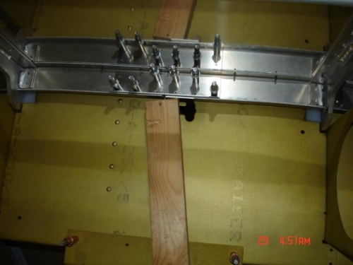 Putting a prop under the forward canopy frame helped bring everything into alignment