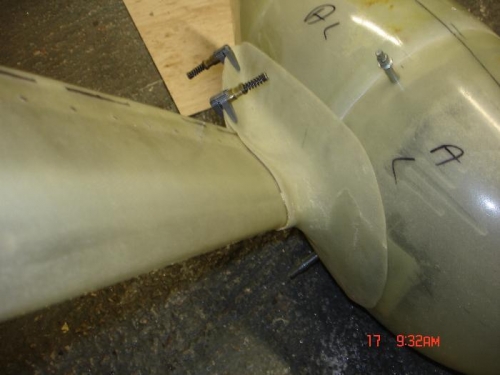 The raw fairing is huge and distorted