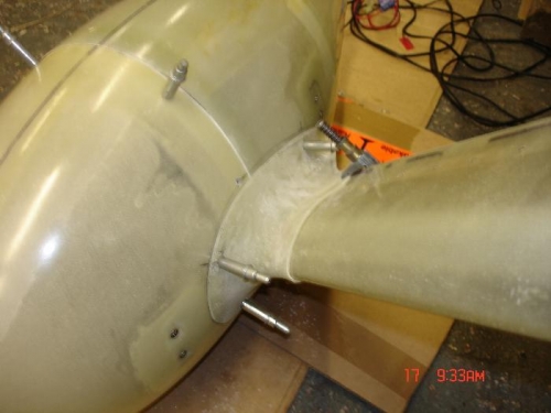 After lots of trimming and sanding I ended up with quite a good fit