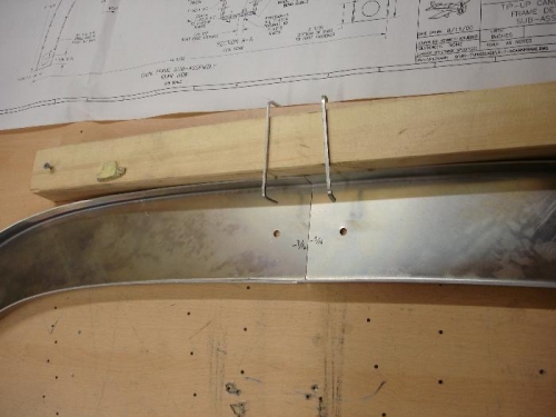 and remove said amount of material