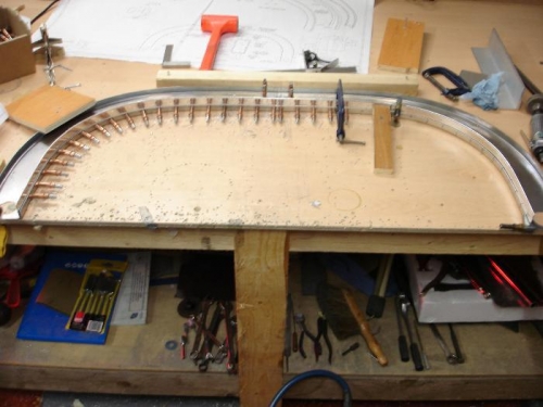 Drilling the internal straps