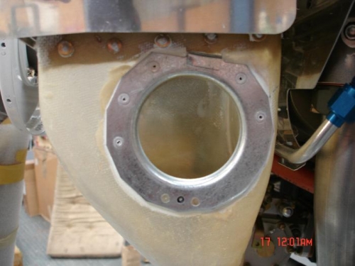 Riveted housing in place using pu adhesive sealer