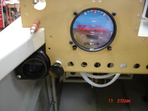 Routed cable through to left corner of panel