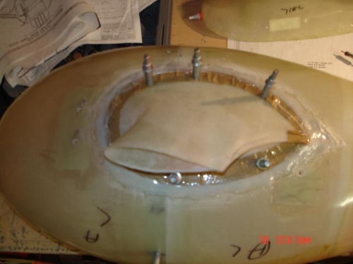 Mixed up a slurry and applied it around the edge after roughning up the gel coat