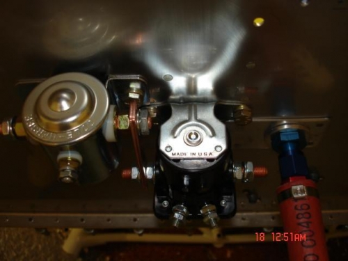 I fitted the fuel hose to check clearance, this terminal is only hot when starter engaged  Im happy