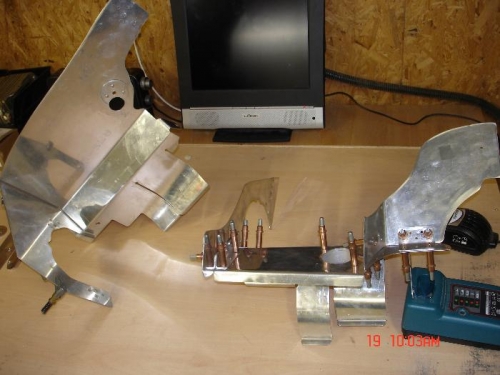 Right hand side baffles just need paint and rivets