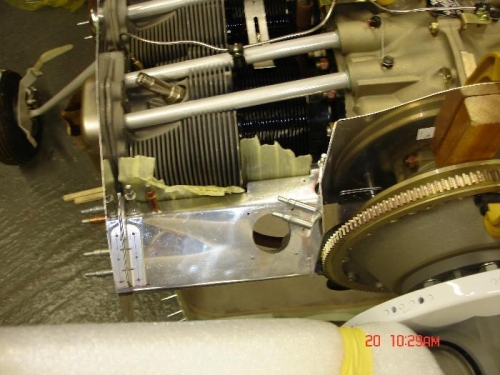 Fitted in place, I fitted the inlet flange for the scat pipe to heat exchanger while I was at it