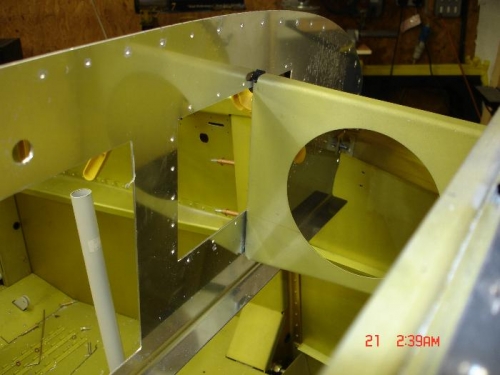 and marked the cut for the support ribs and sub panel