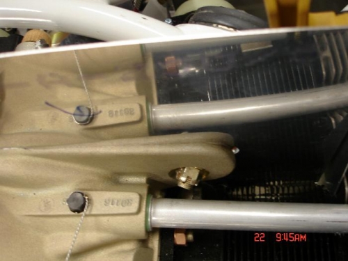 It keeps it forward of the engine mounting