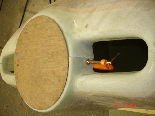 Trim the front to get the correct diameter