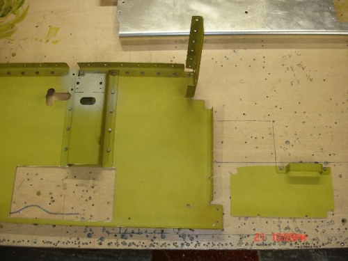 Part of sub panel and hat section removed