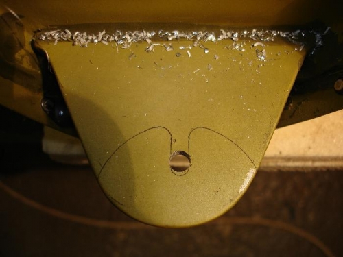 Drilled the hole for the tank / fuse platenut