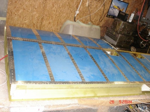 Outboard skin finished