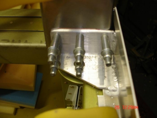 Drilling the side rails to the canopy frames