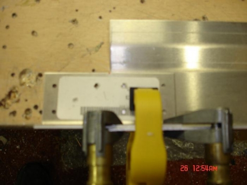 Drilling the canopy side rail splice plate