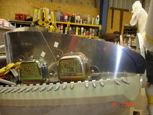 I started fitting the doublers around the bolts