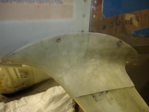 Tapped the rear one through the longeron