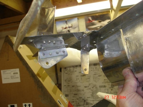 Looking up and inboard