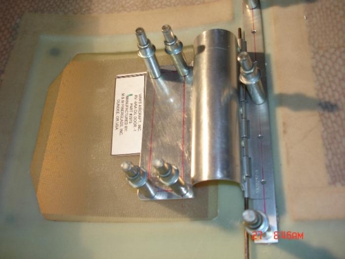 Fabricated and fitted the oil door hinge