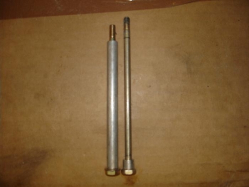Vans supplied bolt with spacer on the right, new shorter bolt on left