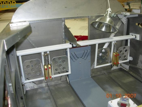 Blocks drilled, Brace Fitted