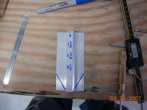 Tie down bracket laid out