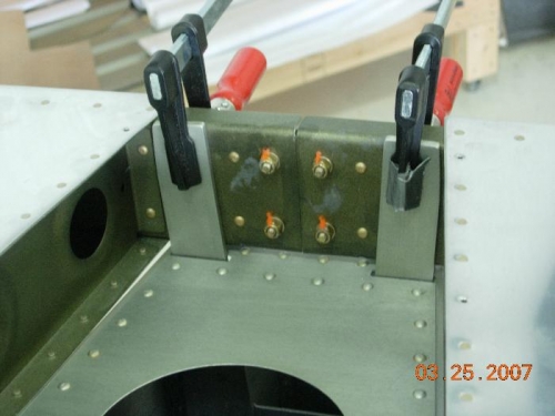 Clamped and ready to drill