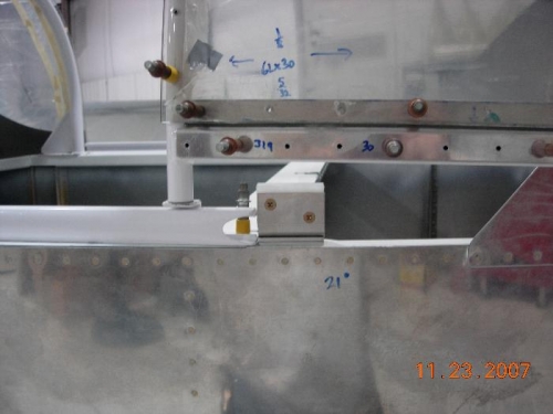 Before drilling the pin hole