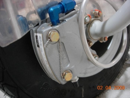 Safetied the Brake Caliper