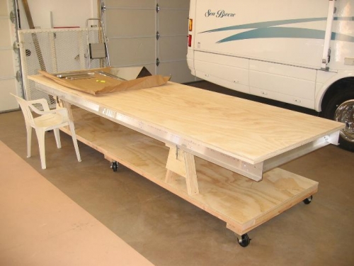 Finished table with Rudder kit