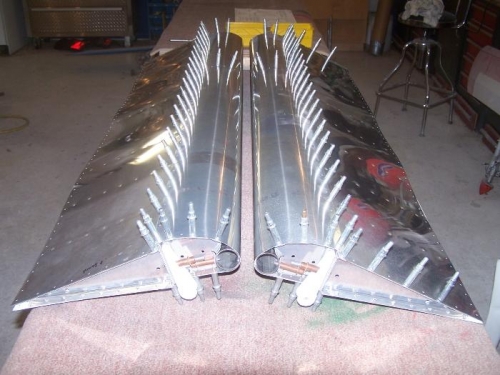 Ailerons ready to check for twist and final drill holes.