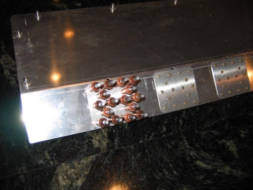 Panel clecoed ready for rivets