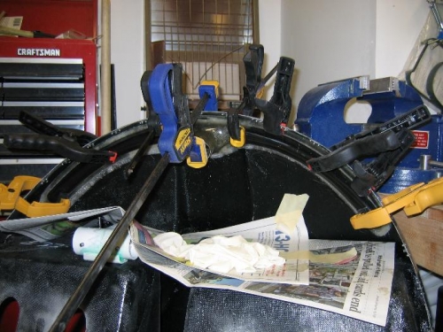 Defrost plenum installed